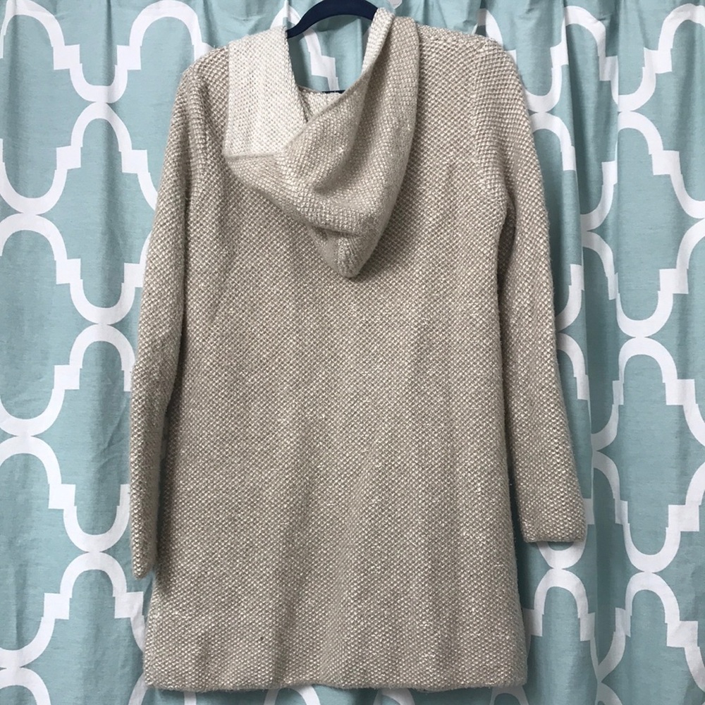Zara Hooded Knit duster sweater - Picture 6 of 7